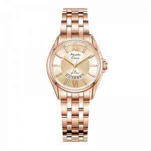 Alexandre Christie AC 8673 Full Rosegold Lady LDBRGLN